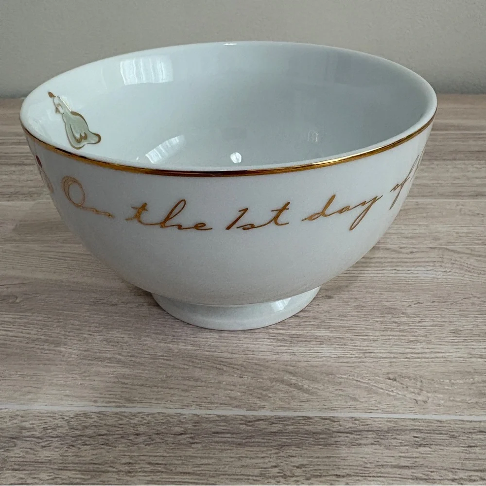 Pier 1 Imports 12 Days of Christmas 1st Day Partridge Bowl